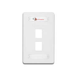Placa de Pared Modular 10G MAX de 2 Salidas, Color Blanco, Versión Bul
