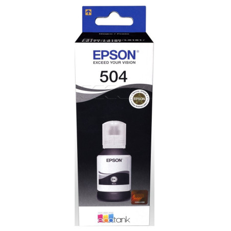 Cartucho Epson modelo T504 negro, para L4150, L4160, tinta de pigmento
