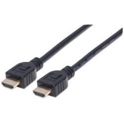 Cable HDMI macho a macho para pared hec arc 3d 4k blindado negro 3 m 10 ft. Manhattan