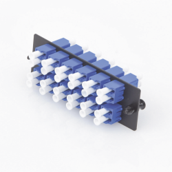 Adaptador de f.o. (6) dúplex LC monomodo azul