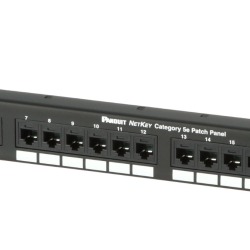 Panel (24) cat 5/e flat netkey panduit