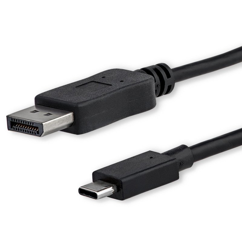 Cable Adaptador USB C a DisplayPort StarTech.com CDP2DPMM1MB - USB C, Color blanco
