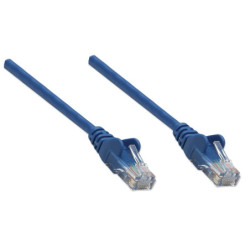 Cable de red Intellinet 7.6 m 25 pies Cat 5e UTP azul