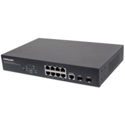 Intellinet 561167 switch Gestionado Gigabit Ethernet (10/100/1000) Energía sobre Ethernet (PoE) Negro