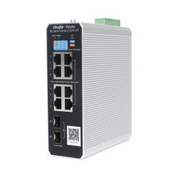 Switch Industrial PoE hasta, Ideal para temperaturas Extremas y protección contra descargas, 1 x PoE++ Port, 7 x PoE+ Ports, and