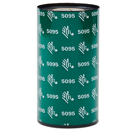 RIBBON RESINA 110mmx450m (4.33inx1476ft), 5095, High Performance, 25mm (1in) core, Tabletop, un rollo