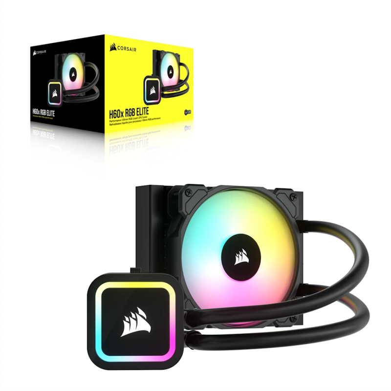 Enfriamiento liquido Corsair icue H60X RGB elite 120mm