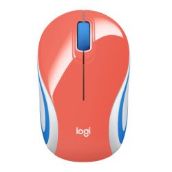 Logitech Wireless mini mouse M187 coral