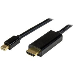 Cable convertidor mini displayport a HDMI de 2m - color negro - ultra hd