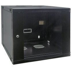 Gabinete 19 doble sección 15u 600mm prof flatpack