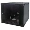 Gabinete 19 doble sección 12u 600mm prof flatpack
