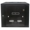 Gabinete 19 doble sección 15u 600mm prof flatpack