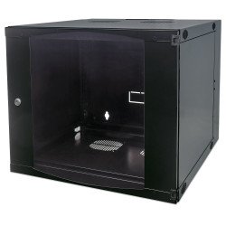 Gabinete 19 doble sección 9u 600mm prof flatpack