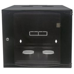 Gabinete 19 doble sección 12u 600mm prof flatpack