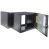 Gabinete 19 doble sección 15u 600mm prof flatpack