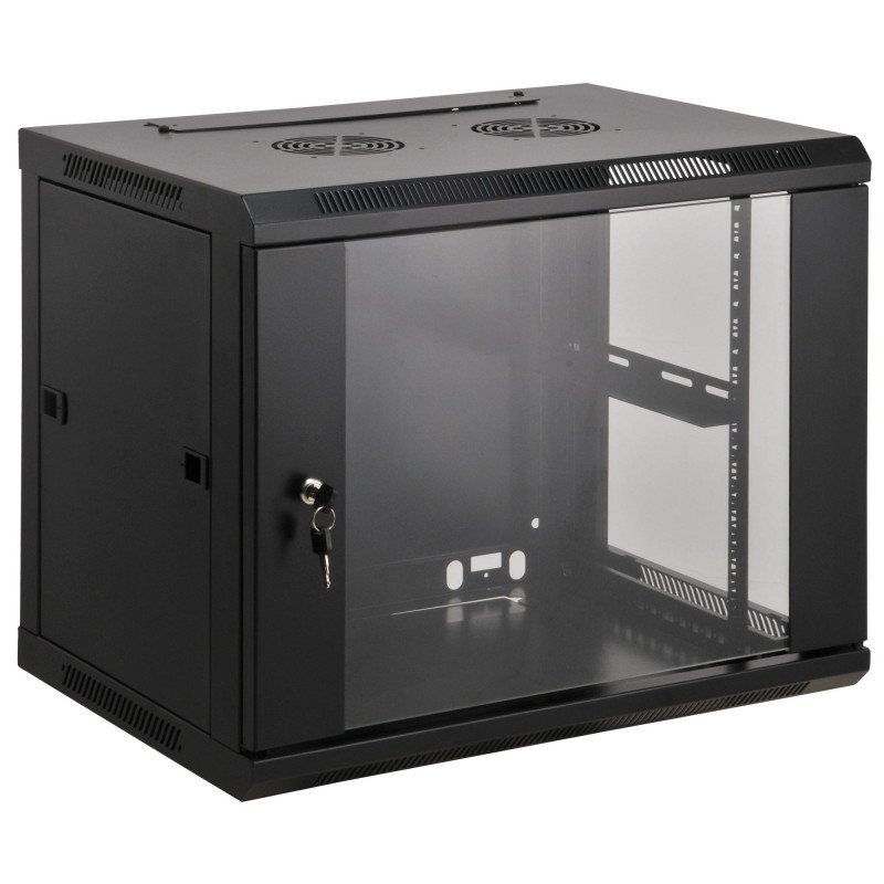 Gabinete 19 mural ensamblado 12u 600x450 Gabinete 19 mural ensamblado 12u 600x450