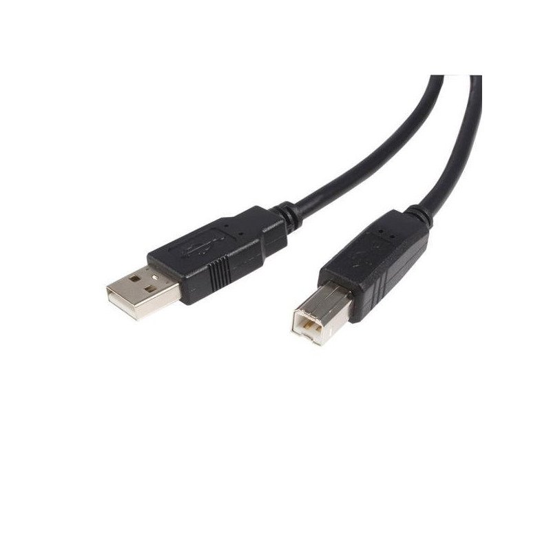 Cable USB 2.0 StarTech.com, 1.8 m, USB A, USB B, Macho/Macho, Negro