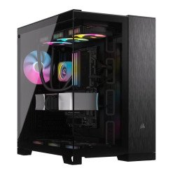 Gabinete Corsair 6500X airflow , semi- torre, micro-aTX, miTX , negro 