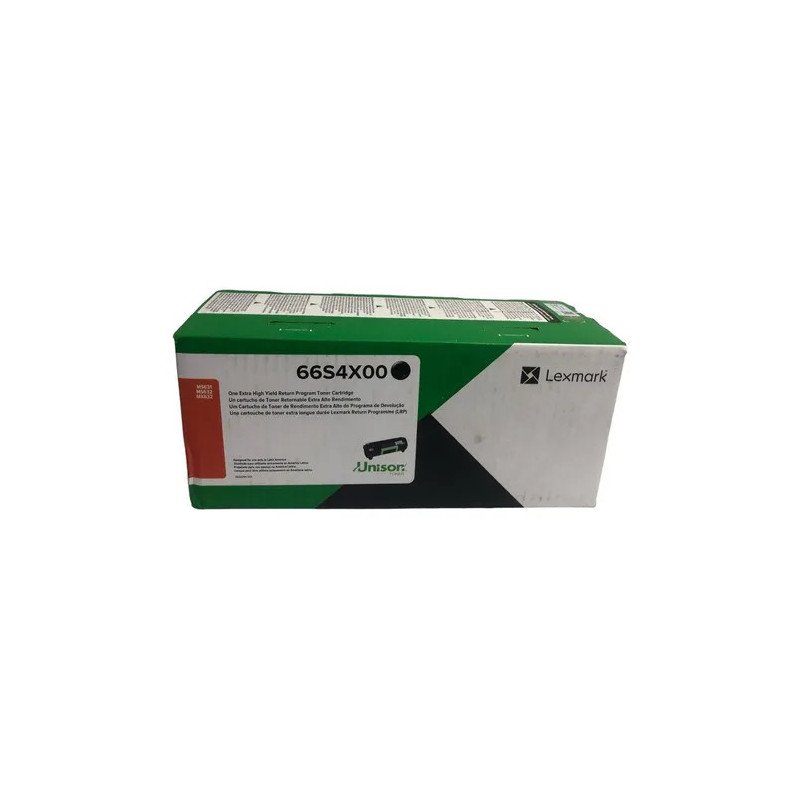 Tóner Lexmark 66S4X00 negro, estándar 31000 páginas, para MS632DWE, MX632ADWE Tóner Lexmark 66S4X00 negro, estándar 31000 páginas, para MS632DWE, MX632ADWE