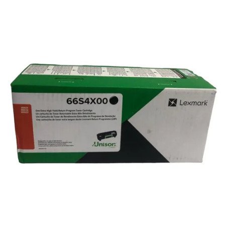 Tóner Lexmark 66S4X00 negro, estándar 31000 páginas, para MS632DWE, MX632ADWE