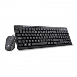 Kit de teclado y mouse TechZone TZ19COMB01-LA - Estándar, 112 teclas, Negro, 800 DPI