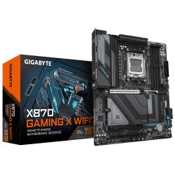 Tarjeta madre GIGABYTE X870 GAMING X WIFI7, AMD, socket AM5, Ryzen 7000, 8000, 9000 Series, 256 GB, DDR5