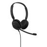 Diadema Jabra Evolve 10, Alámbrico, 20 - 20000 Hz, Oficina/Centro de llamadas, 123 g, Auriculares, Negro