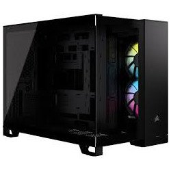 Gabinete Corsair 2500X link, negro, semi- torre, micro-aTX miTX , cris