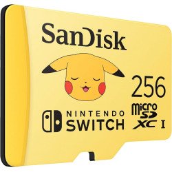Tarjeta SANDISK microSDXC de 256 GB con Licencia para Nintendo Switch Edición Pokemon Pikachu SDSQXAO 256G GN6ZK