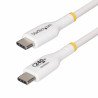Cable de Carga para Laptop USB-C de 4m, Cable USB Tipo C, Blanco, USB-IF, PD 240W EPR, Recubrimiento de TPE, M/M, Cable for Port