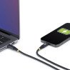 Cable de Carga USB-C de 2m, Cable Cargador USB Tipo C, PD 240W 5A EPR, Recubrimiento de Silicona Trenzada, Cable Cargador USB 2.