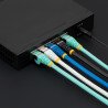 Cable de 6m de Red Ethernet CAT6a, Negro, LSZH, 10GB, 500MHz, PoE++ de 100W, Snagless sin Pestillo, RJ-45, S/FTP, Cable for Disp