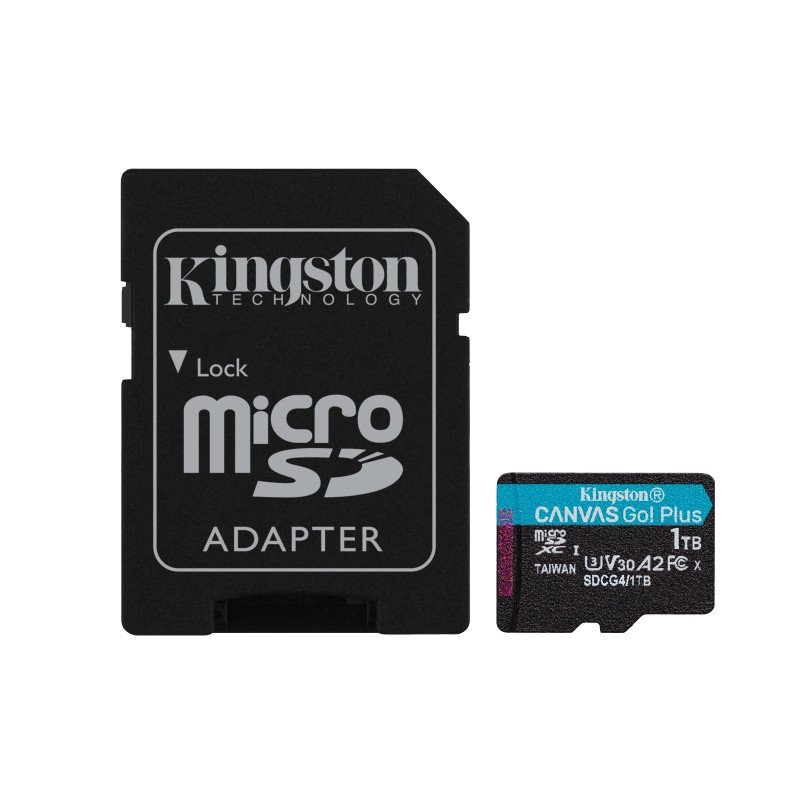Memoria 1TB microSDXC canvas go plus a2 u3 v30 card+adapter