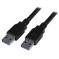 Cable USB StarTech.com USB3SAA3MBK - USB 3.0, USB A, Macho/Macho, Negro