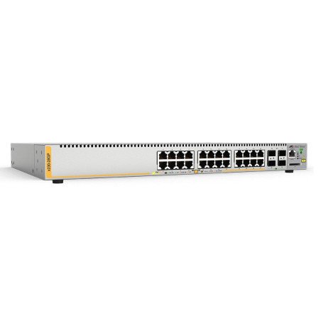 Switch PoE+ Administrable Capa 3, 24 Puertos 10/100/1000Mbps + 4 SFP Gigabit, 370W