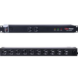 Supresor de picos de 1800j en rack con 2 tomas NEMA 5-20R y 10 NEMA 5-