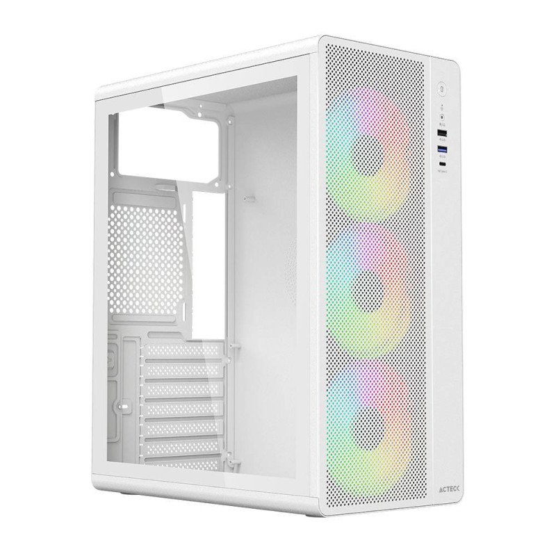 Gabinete Acteck essen pro x gm767, media torre, ATX, m-ATX, ITX, ilumi