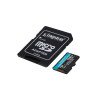 Memoria flash micro SD Kingston SDXC Canvas go plus 128gb 200mb/s uhs-i u3 v30 con adaptador Memoria flash micro SD Kingston SDXC Canvas go plus 128gb 200mb/s uhs-i u3 v30 con adaptador