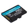 Memoria flash micro SD Kingston SDXC Canvas go plus 256gb 200mb/s uhs-i u3 v30 con adaptador
