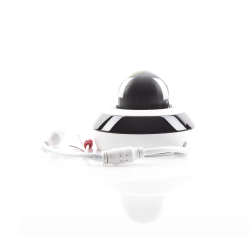 Mini domo PTZ IP 4 megapixel, 4x zoom, h.265+, 20 m IR exir, WDR, Poe, ik10, exterior IP66, darkfighter, micrófono integrado