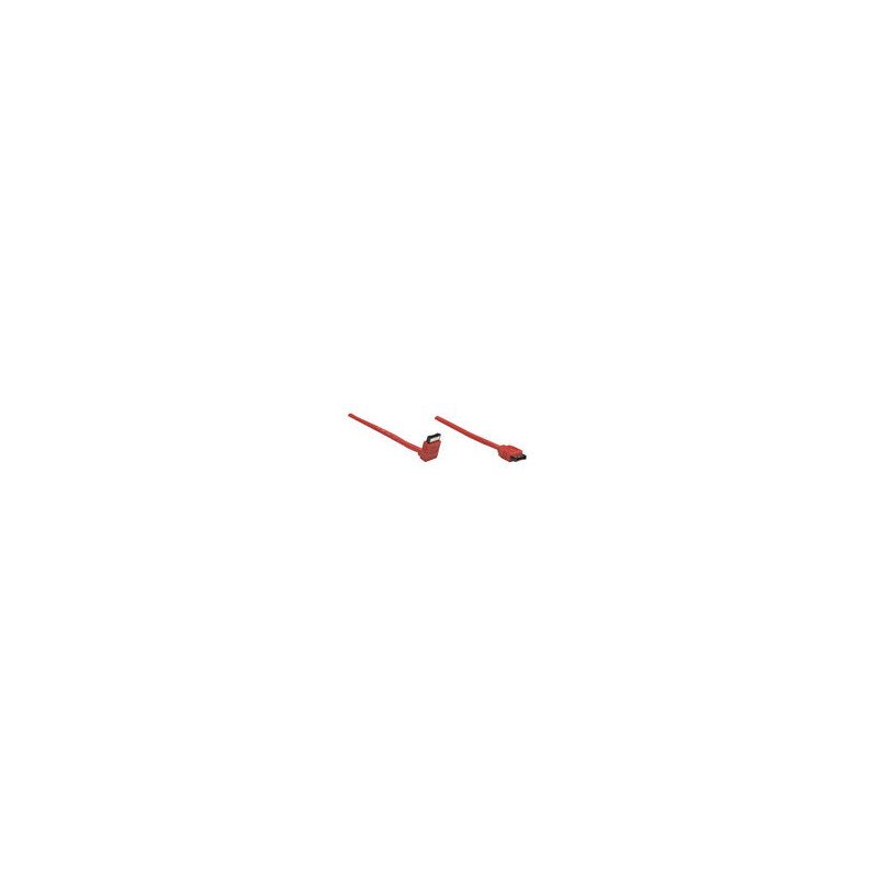 Cable de datos SATA 7 pines 180 macho a macho en 90, 50 cm, rojo Manhattan Cable de datos SATA 7 pines 180 macho a macho en 90, 50 cm, rojo Manhattan