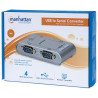 Convertidor USB a serial (DB9m) Conecta hasta cuatro dispositivos serial a un puerto USB
