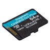 MicroSD Kingston Technology Canvas Go! Plus, 64 GB, Clase 10, UHS-I, 200 MB/s, Class 3 (U3) MicroSD Kingston Technology Canvas Go! Plus, 64 GB, Clase 10, UHS-I, 200 MB/s, Class 3 (U3)