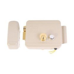 Cerradura Eléctrica, Incluye Llave /Con BOTóN, IZQUIERDA, Exterior