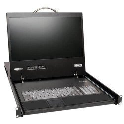 Consola para instalación en 1u de rack con LCD de 48 cm 19in