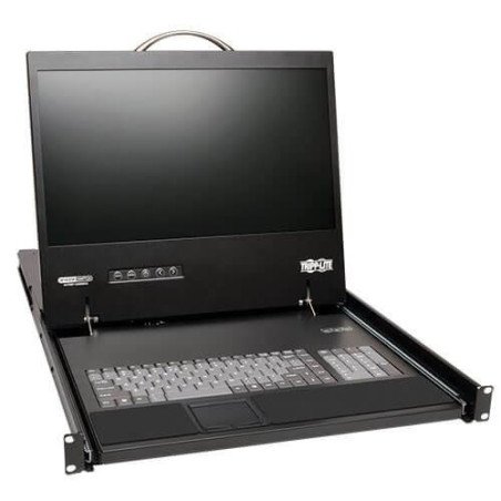 Consola para instalación en 1u de rack con LCD de 48 cm 19in