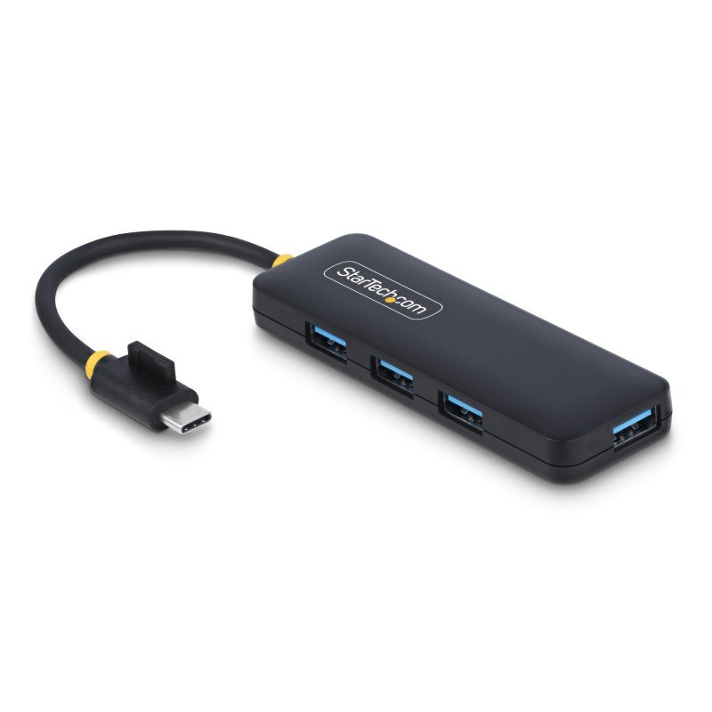 HUB, USB 3.2 Gen 1 (3.1 Gen 1) Type-C, USB 3.2 Gen 1 (3.1 Gen 1) Type-A, 5000 Mbit/s, Negro, Plástico