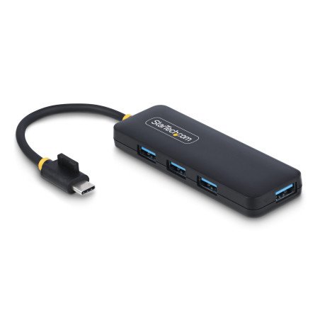 HUB, USB 3.2 Gen 1 (3.1 Gen 1) Type-C, USB 3.2 Gen 1 (3.1 Gen 1) Type-A, 5000 Mbit/s, Negro, Plástico