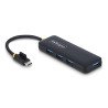 HUB, USB 3.2 Gen 1 (3.1 Gen 1) Type-C, USB 3.2 Gen 1 (3.1 Gen 1) Type-A, 5000 Mbit/s, Negro, Plástico