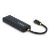 HUB, USB 3.2 Gen 1 (3.1 Gen 1) Type-C, USB 3.2 Gen 1 (3.1 Gen 1) Type-A, 5000 Mbit/s, Negro, Plástico